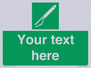 Custom sign safe condition Line throwing appliance